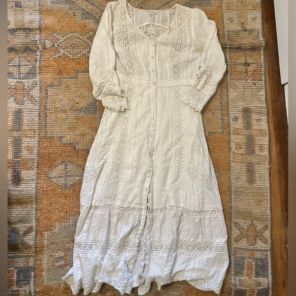 LoveShackFancy Long Sleeve Dress